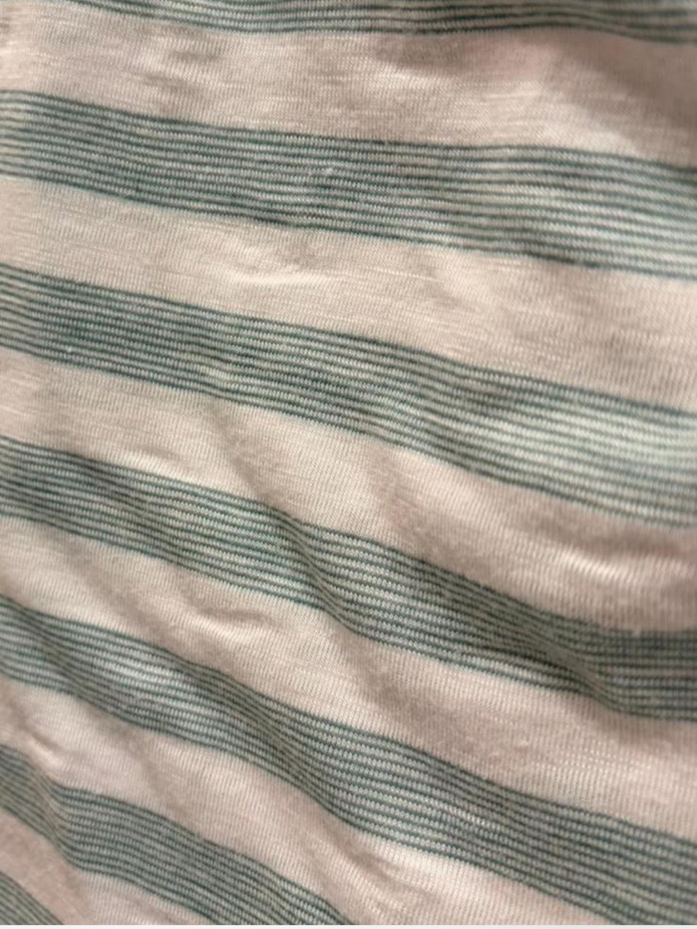 Converse One Star Sleeveless Cowlneck Teal & White Stripe Top | Small - Picture 3 of 7
